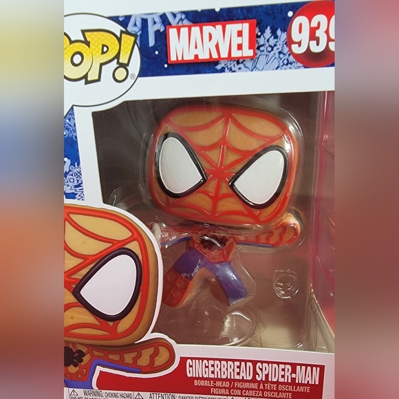 Gingerbread spider-man funko # 939 (nib) Brand new gingerbread spider-man funko - Picture 3 of 7